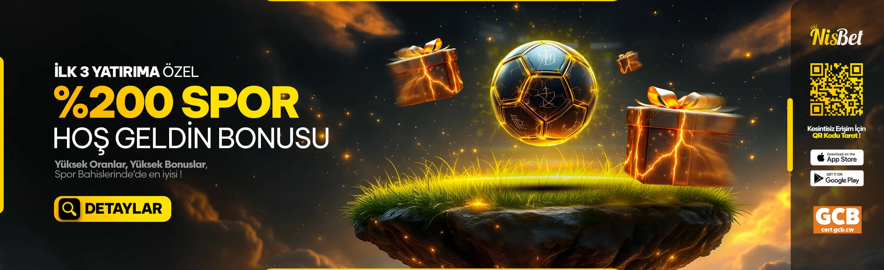 İlk üç yatırıma özel spor hoş geldin bonusu